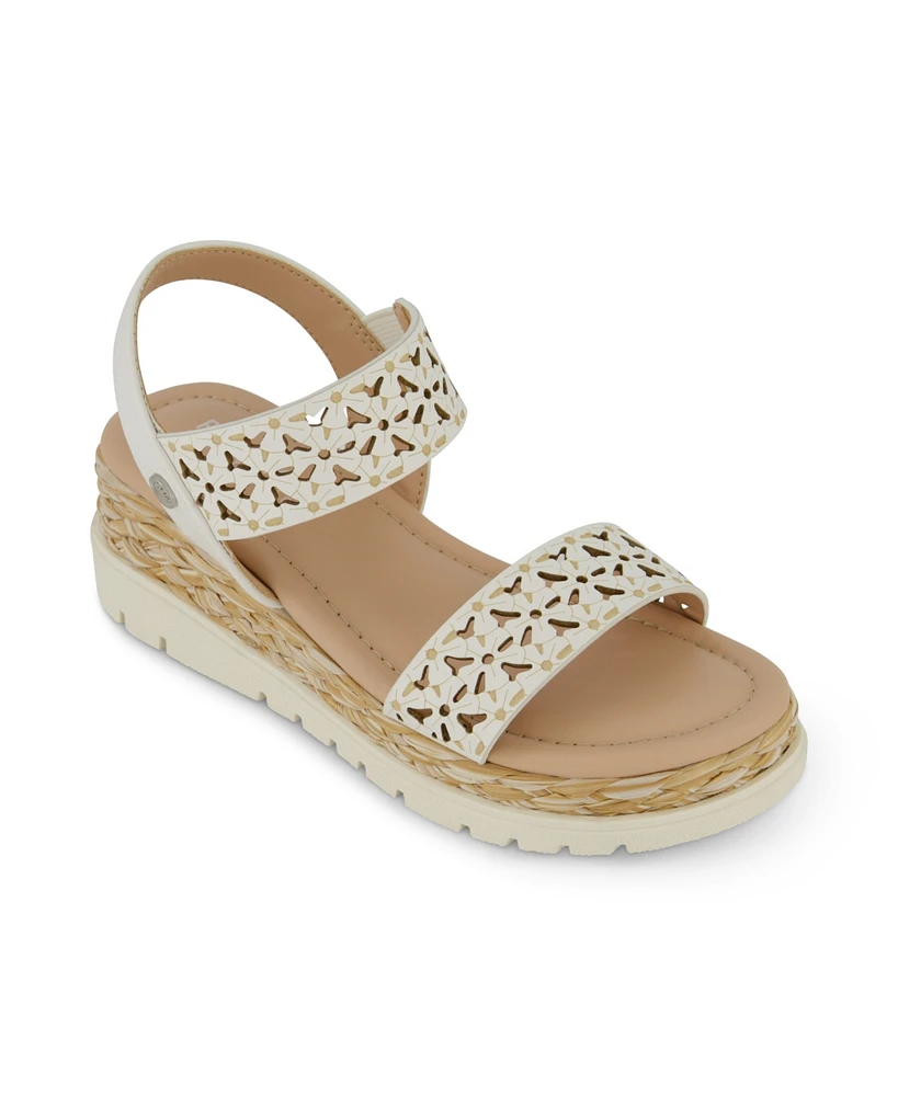 Kenneth Cole New York Little and Big Girls Arlo Lyssum Boho Look Wedge Sandals