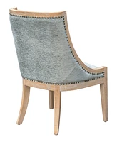 Martha Stewart Collection Elmcrest Upholstered Dining Chair with Nailhead Trim