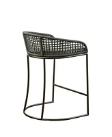 Madison Park Hermosa 21.5" Wide Woven Counter Stool