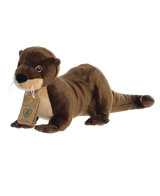 Aurora Large Eco Hugs River Otter Eco Nation Eco-Friendly Plush Toy Brown 16"