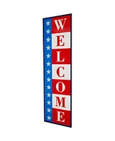 Northlight Americana Welcome Metal Wall Sign, 40"