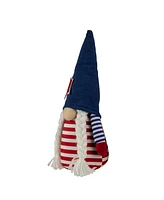 Northlight 10.5" Striped Americana Gnome Girl Patriotic Figure