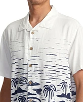 Rvca Men's Wasted Palms Short Sleeve Shirt