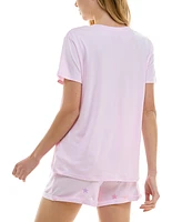 Roudelain Women's Short-Sleeve Boxy Pajama Top