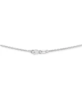 Blue Topaz (11 ct. t.w.) & White Topaz (3/4 ct. t.w) 18" Pendant Necklace in Sterling Silver