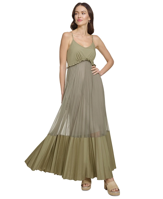 chinese dress ladies Knotted Strap V Neck Maxi Dress | A-Line Dress