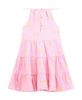 Guess Big Girl Sleeveless Dress with Embroidery