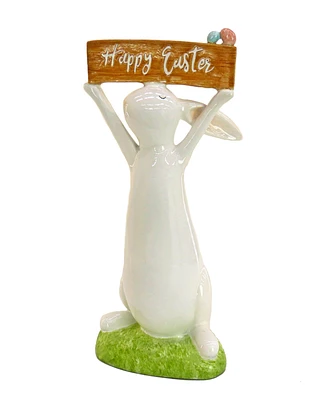 National Tree Company 11" Bunny "Happy Easter" Table Decor