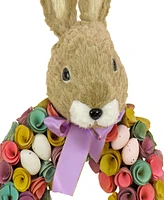 National Tree Company 24" Bunny Head Topped Floral Wreath