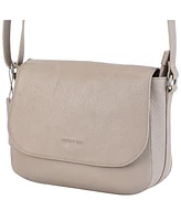 Mancini Women's Pebbled Amy Crossbody Handbag