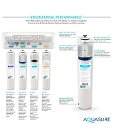 Aquasure Premier Advanced Series | 4-Stage Reverse Osmosis Water Filtration System with Alkaline Remineralizing Filter, 75 Gpd