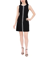 Msk Petite Contrast Trim Sleeveless Dress