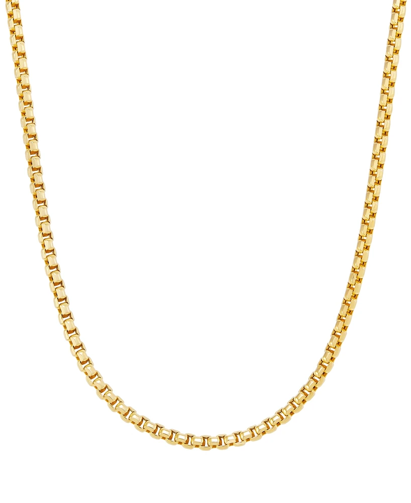 Round Box Chain 22" Strand Necklace (3-3/4mm) in 10k Gold