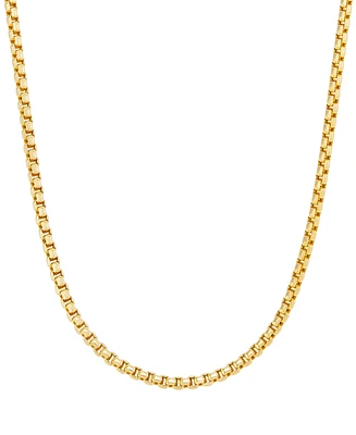 Round Box Chain 22" Strand Necklace (3-3/4mm) in 10k Gold