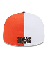 Men's New Era Orange, Brown Cleveland Browns 2023 Sideline 59FIFTY Fitted Hat