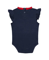 Baby Boys and Girls Fanatics Navy, Gray Atlanta Braves Two-Pack Fan Bodysuit Set