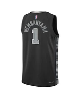 Big Boys Jordan Victor Wembanyama Black San Antonio Spurs Swingman Jersey - Statement Edition