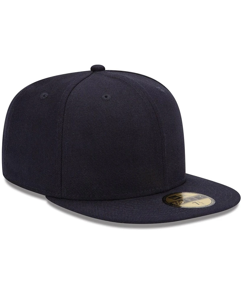 Men's New Era Navy Blank 59FIFTY Fitted Hat