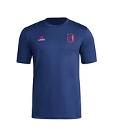 Men's adidas Navy Distressed St. Louis City Sc Aeroready Local Stoic T-shirt