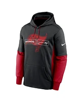 Men's Nike Black Tampa Bay Buccaneers Color Block Fleece Performance Pullover Hoodie