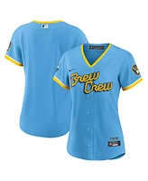 Women's Nike Powder Blue Milwaukee Brewers City Connect Replica Team Jersey