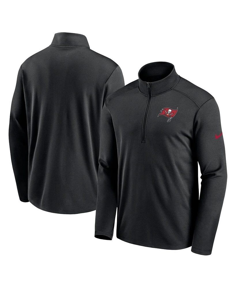 Men's Nike Black Tampa Bay Buccaneers Pacer Half-Zip Top