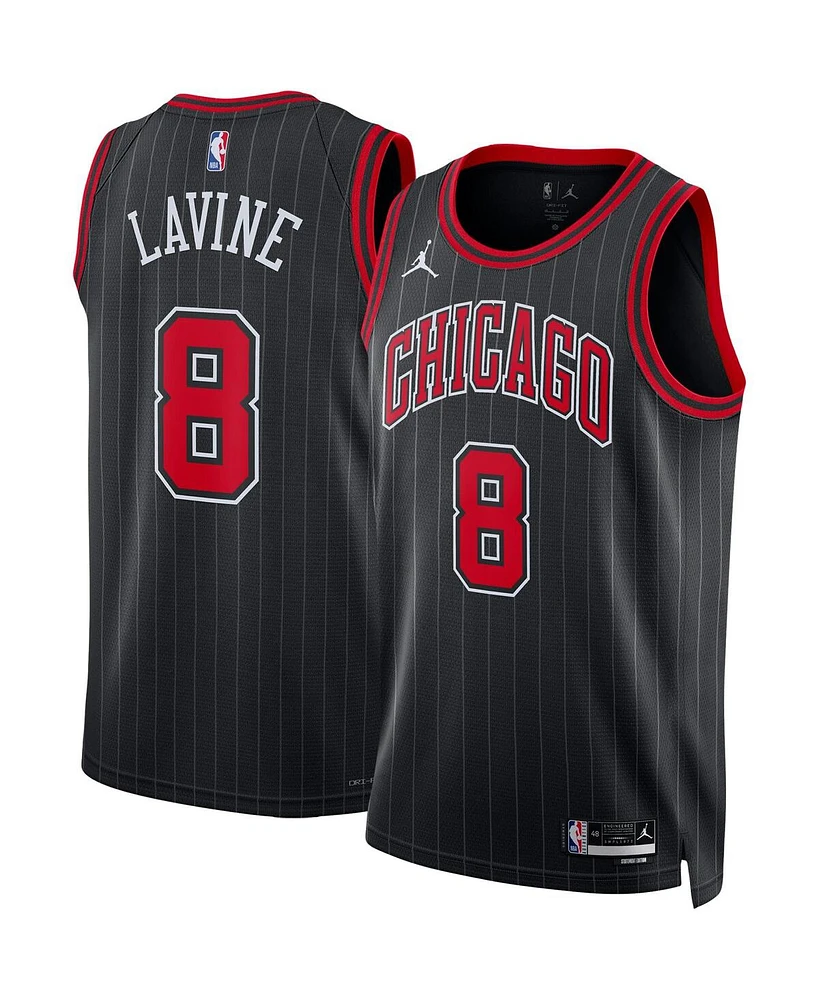 Men's and Women's Jordan Zach LaVine Black Chicago Bulls Swingman Jersey - Statement Edition