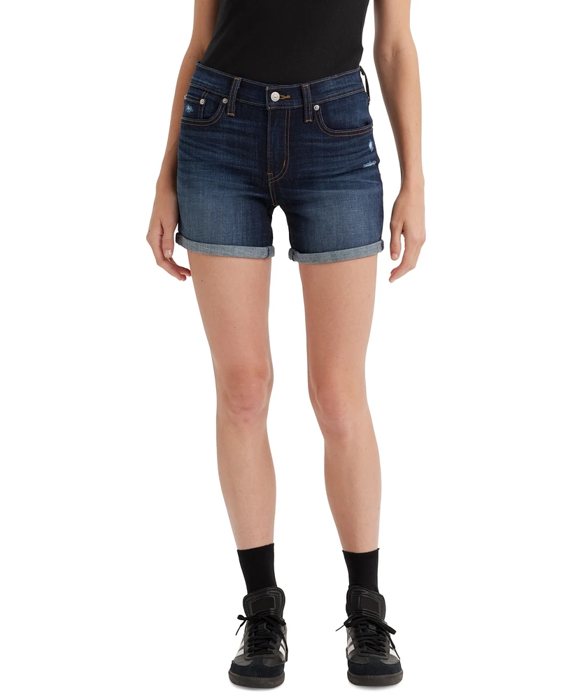 Levi's Women's Mid Rise Mid-Length Stretch Shorts