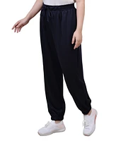 Ny Collection Women's Long Elastic Waist Pants