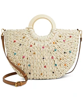 Style & Co Straw Tote Crossbody, Created for Macy's