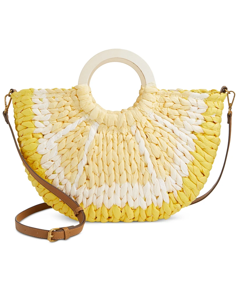 Style & Co Straw Tote Crossbody, Created for Macy's