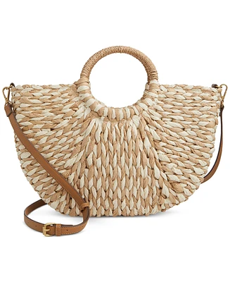 Style & Co Straw Tote Crossbody, Exclusively at Macy's