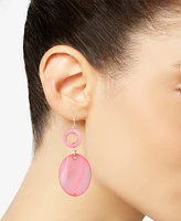 Style & Co Gold-Tone Rivershell Statement Earrings, Created for Macy's