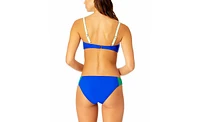 Women's Colorblock Bandeau Bra Swim Top