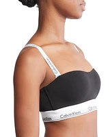 Calvin Klein Women's Modern Cotton Lightly Lined Bandeau Bra QF7628