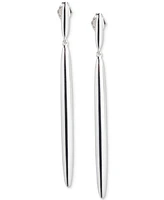 Lauren Ralph Lauren Sterling Silver Sculpted Bar Linear Drop Earrings