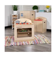 Children's Wooden Kitchen Stove With Turnable Knobs For Commercial Or Home Use