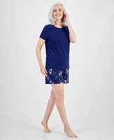 Charter Club Women's Short-Sleeve Pajamas Set, Created for Macy's