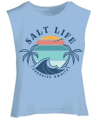 Salt Life Women's Paradise Bound Cotton Muscle Tank Top