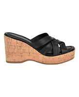 Calvin Klein Women's Hayes Strappy Wedge Sandals