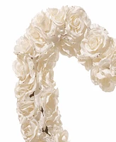 National Tree Company 17" Rose Heart Wreath