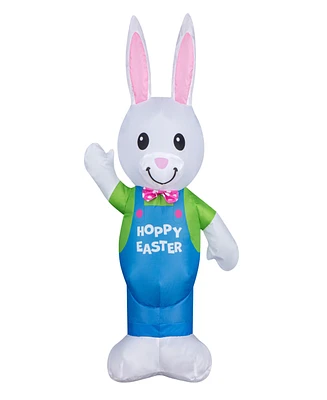National Tree Company 25" Inflatable Waving Easter Bunny