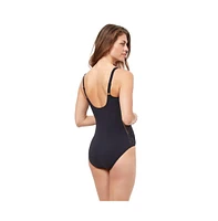 Profile by Gottex Plus Florence shirred bust one piece swimsuit