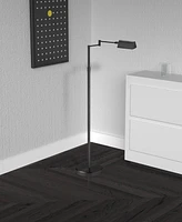 Dainolite 50.25" Metal Led 9W Swing Arm Floor Lamp