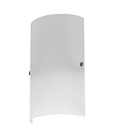 Dainolite 12" Metal, Glass Paza 1 Light Wall Sconce with Frosted Glass