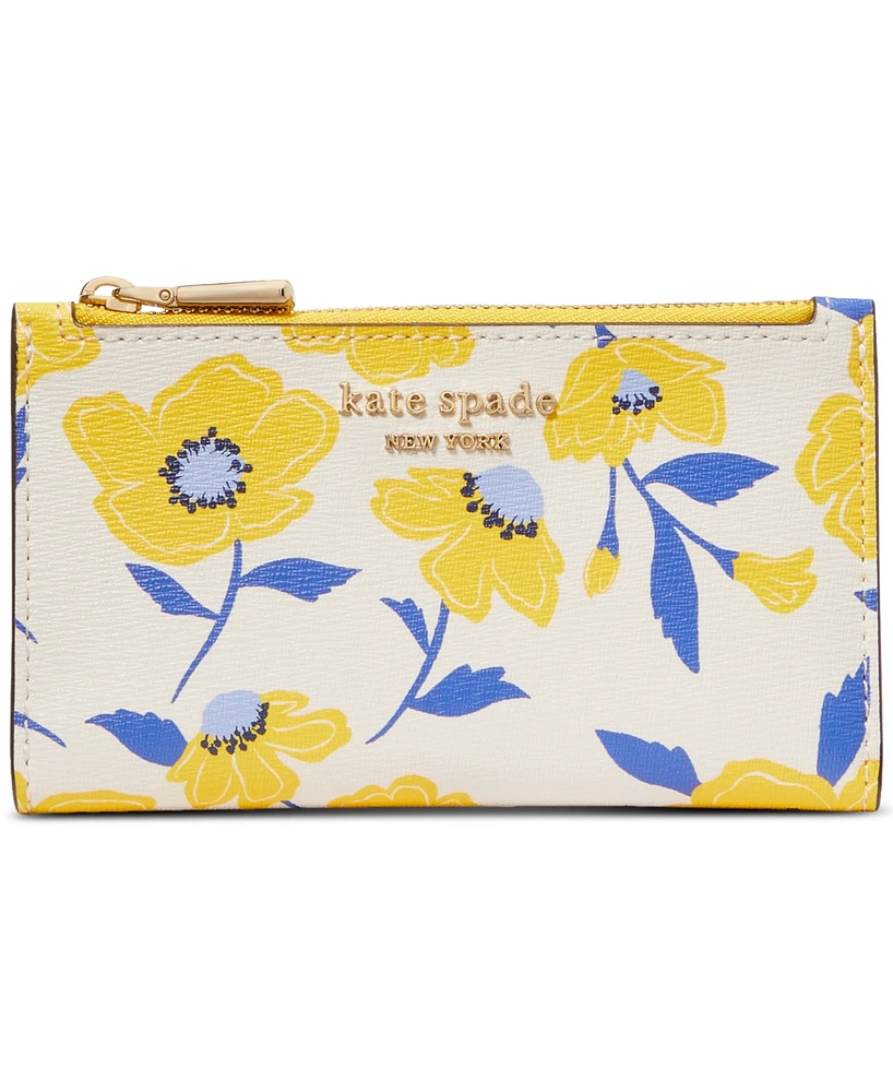 kate spade new york Morgan Sunshine Floral Slim Bifold Wallet