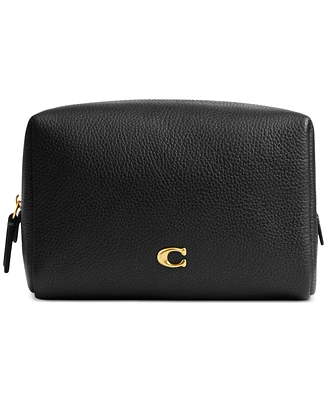 Coach Essential Leather Cosmetic Pouch