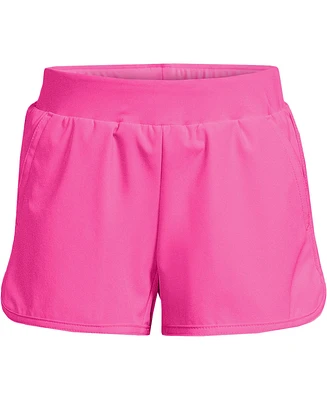 Lands' End Girl Slim Stretch Woven Swimsuit Shorts