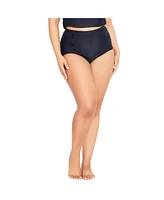 Plus Size Hi Waist Swim Brief