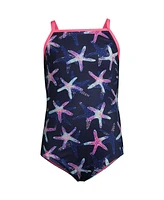 Lands' End Girls Chlorine Resistant Reversible One Piece Swimsuit